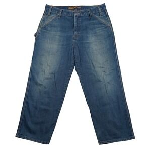 Vintage Levis SilverTab Carpenter Jeans Mens 36x30 Relaxed‎ Wide Leg Baggy Y2K